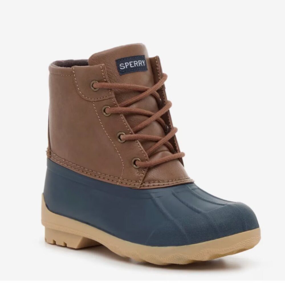 Brand New Sperry Kids Port Alpine Waterproof Duck Boots - Size 6 Toddler - Navy